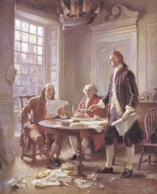 Working on the Declaration of Independence