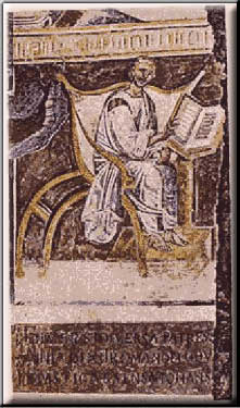 Moasaic showing Augustine of Hippo