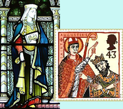 Bertha and Aethelberht with Augustine