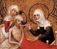 Elizabeth of Hungary feeding a sick person